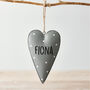 Spotty Personalised Hanging Heart, thumbnail 4 of 4