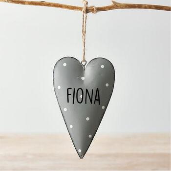 Spotty Personalised Hanging Heart, 4 of 4