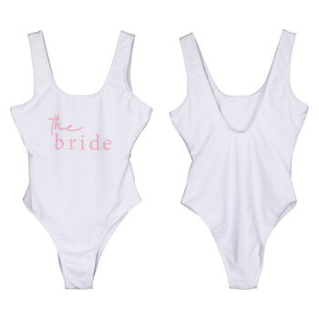 The Bride White And Pink Swimsuit Large, 2 of 2