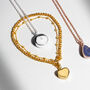 Diamond Round Urn Necklace 18 K Gold Plated Silver, thumbnail 9 of 9