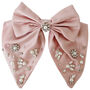 Crystal And Pearl Embellished Statement Hair Bow, thumbnail 6 of 6