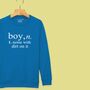 'Boy: Noise With Dirt' Definition Sweatshirt For Boys, thumbnail 3 of 11