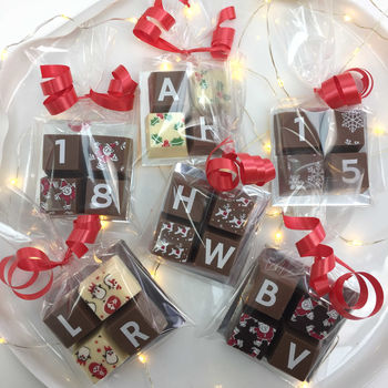 Christmas Personalised Chocolate Squares, 6 of 7