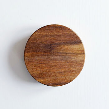 Acacia Storage Jar With Personalised Waterproof Label, 3 of 11