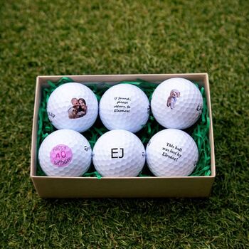 Six Personalised Golf Balls, 2 of 12
