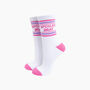 Spoiled Brat Organic Cotton Sports Socks In White, thumbnail 1 of 4