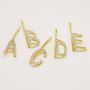 Crystal And Gold Alphabet Hair Slide, thumbnail 3 of 4