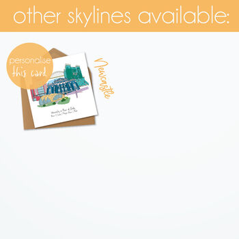Edinburgh Graduation Skyline Personalised Card, 9 of 9