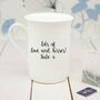 Personalised Romantic Pun Bone China Mug, thumbnail 11 of 12