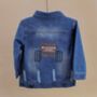 Personalised Embroidered Children's Monster Truck Denim Jacket, thumbnail 5 of 7