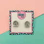 Snow Globe Glitter Christmas Studs *More Colours Available*, thumbnail 2 of 2
