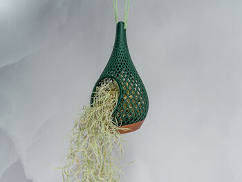 Teardrop Planter | Copper And Forest Green, 5 of 6