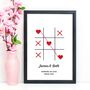 Personalised Couples Print Tic Tac X O Love, thumbnail 3 of 3