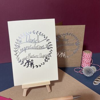 Personalised Masters Degree Card, 6 of 9