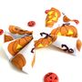 White And Orange Halloween Pumpkin Dog Bow Tie, thumbnail 2 of 2