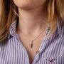 Feather Necklace Sterling Silver, thumbnail 3 of 6