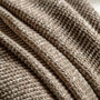 Natural Chunky Chenille Knit Throw, thumbnail 3 of 3