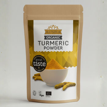 Ausha Organic Turmeric Powder 500g UK Certified Organic By Soil Association Great Taste Award 2023, 3 of 12