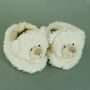 Newborn Baby Bear Plush Slippers 0 To Six Months, thumbnail 6 of 6