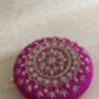 Hot Pink Circular Handcrafted Clutch Bag, thumbnail 5 of 7