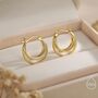 Sterling Silver Triple Hoop Effect Earrings, thumbnail 4 of 11