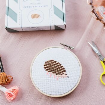 Hedgehog Cross Stitch Kit, 2 of 3