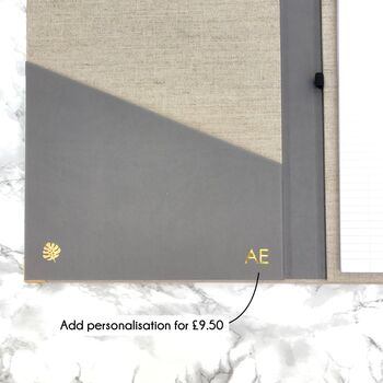 Luxury Meeting Notes Folder, Personalised, 3 of 7
