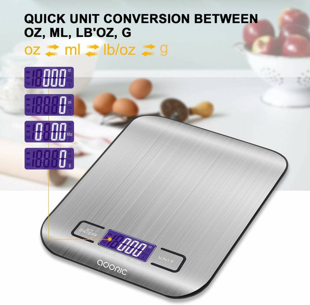 Electronic Digital Kitchen Scales With Lcd By Air Armor Notonthehighstreet Com