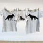 Mother And Child Vixen And Cub Fox Tshirt Tops, thumbnail 2 of 2