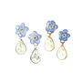 Forget Me Not And Queen Anne's Lace Botanical Earrings, thumbnail 2 of 2