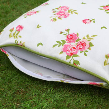 Helmsley Blush Large Floral Scatter Cushion, 5 of 5