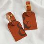 Personalised Couples Leather Luggage Tag Set, thumbnail 4 of 6