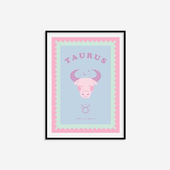 Children's Taurus Zodiac Print, 6 of 8