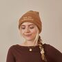 Personalised Customisable Slogan Biscuit Beanie Hat, thumbnail 4 of 4