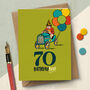 ‘70 Birthday Boy’ 70th Milestone Birthday Card, thumbnail 1 of 4
