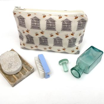 Bee Hive Oil Cloth Wash Bags, 3 of 3