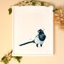 Inky Magpie Illustration Print, thumbnail 7 of 12