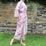 Cotton Voile Kimono Dressing Gown Vintage Floral Print, thumbnail 5 of 8