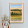 North Wessex Downs Aonb Travel Poster Art Print, thumbnail 5 of 8