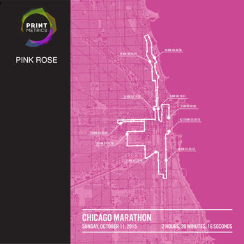 Personalised Chicago Marathon Poster, 11 of 12
