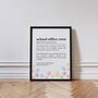 Personalised School Office Definition Print, thumbnail 4 of 4