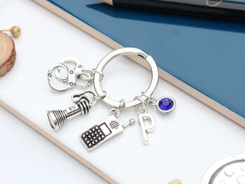 Police Officer Personalised Keyring New Officer, 5 of 10