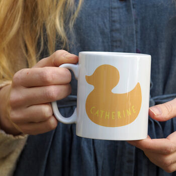 Personalised Duck Mug With Chocolate Eggs, 2 of 3