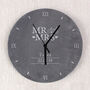 Personalised Mr And Mrs Slate Clock, thumbnail 1 of 3