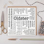 Oldster Birthday Card, thumbnail 1 of 5