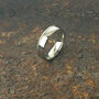 Men's Titanium Wedding Ring With Personalisation, thumbnail 3 of 7