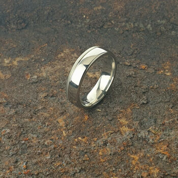 Men's Titanium Wedding Ring With Personalisation, 3 of 7