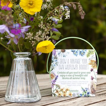 Grow Your Own Wildflower Bouquet And Vase Gift Set, 8 of 12