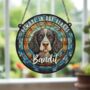 Springer Spaniel Black And White Memorial Suncatcher, thumbnail 4 of 6