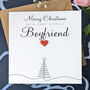 Personalised Handmade Christmas Card For Special Boyfriend, thumbnail 1 of 4